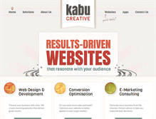 Tablet Screenshot of kabucreative.com